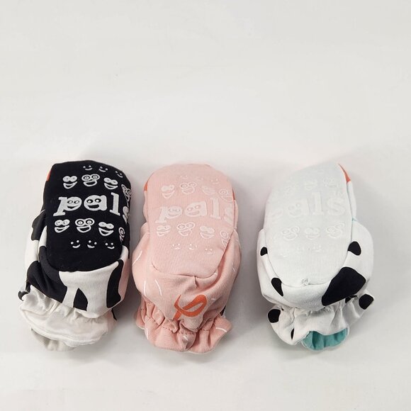 Pals Non Slip Baby Booties 12-18M Puppy Cow Pig Mix & Match Fun Socks Crawlers - Picture 2 of 7
